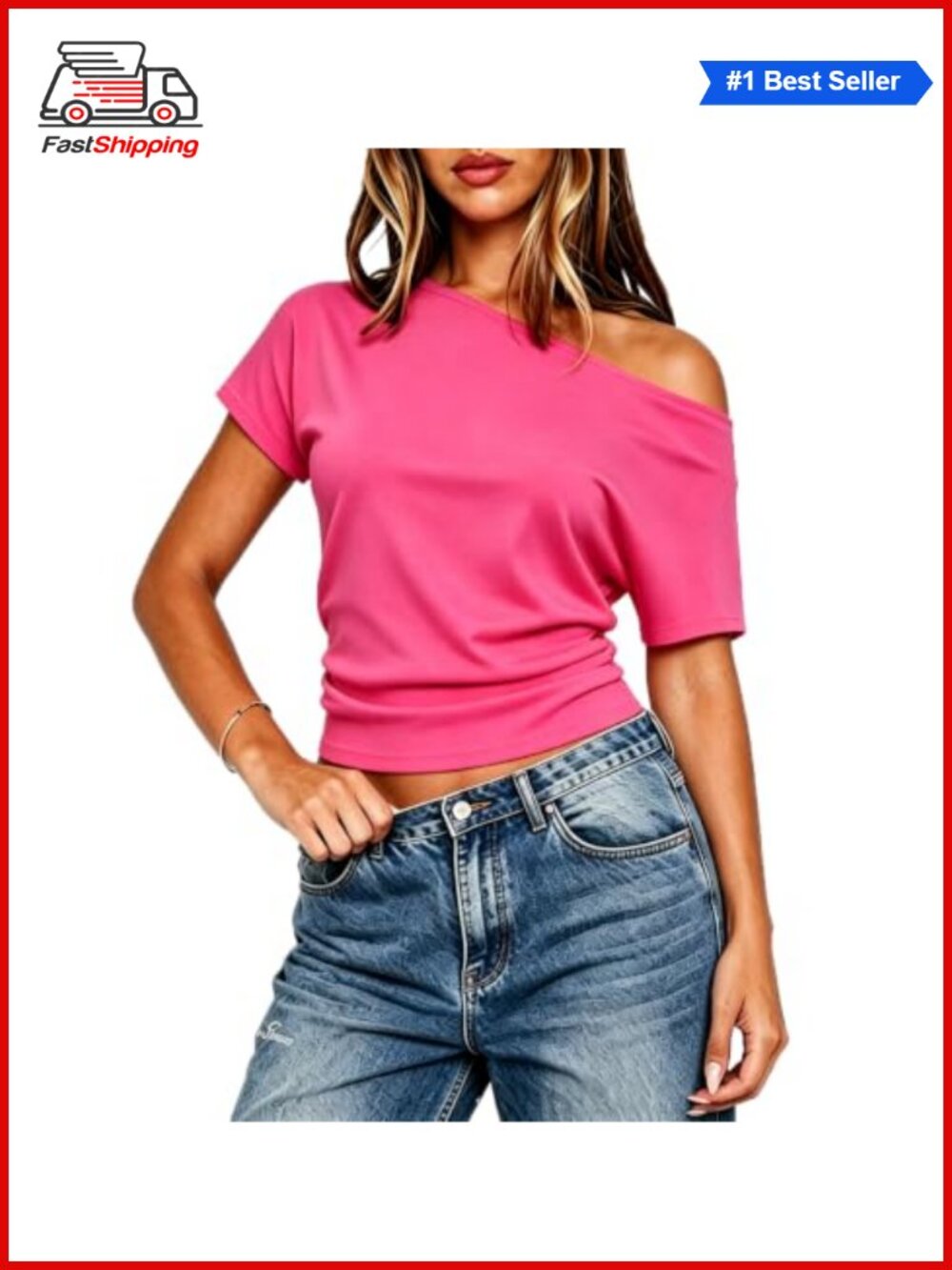 Women Cropped One Shoulder Knit Top Casual Sexy Summer Crop Tank